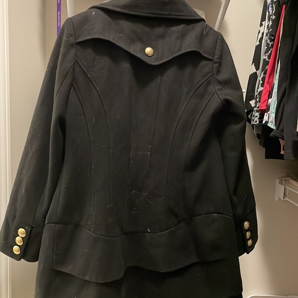 Black Guess Pea Coat. Sz. Small. - Picture 10 of 10